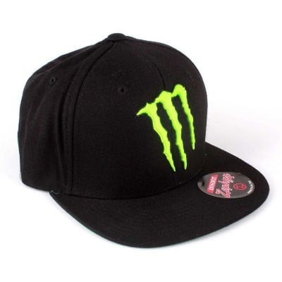 Picture of Black Cotton Monstar Hiphop Cap for Men - Black