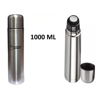 Picture of ALL STEEL HOT/ COLD WATER FLASK/TEA FLASKS/VACUUM BOTTLE 350ML-1000ML (Silver1000)
