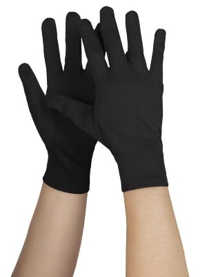 Picture of Cotton Protective Unisex Gloves - Black