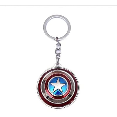 Picture of Metal Alloy Captain America Spinning Shield Keychain