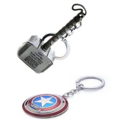 Picture of Metal Multicolor Marvel Avengers Infinity War Keyring