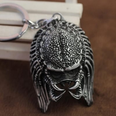 Picture of Metal Avp Aliens Figurine Keyring Key Chain