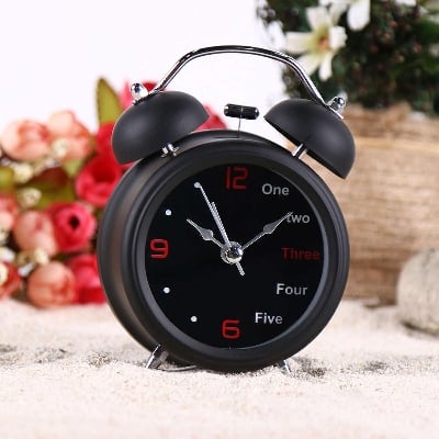 Picture of Analog Alarm Clock-black - Black