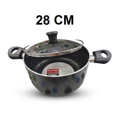 Picture of Prestiege INDUCTION Casserole/ SOS Pan with Glass Cover 22-36 CM (MULTIPLE COLOR) (Grey28)