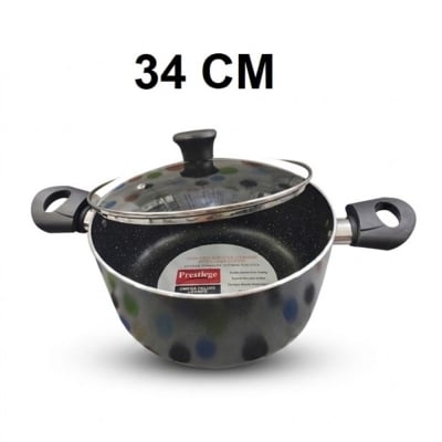 Picture of Prestiege INDUCTION Casserole/ SOS Pan with Glass Cover 22-36 CM (MULTIPLE COLOR) (Grey34)