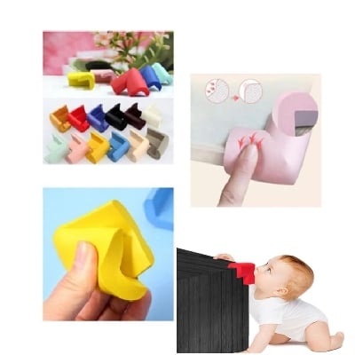 Picture of 4 PCS Baby Safety Table Corner Protection Anti- Collision Soft Cushion Guard Bumper Angle Type U