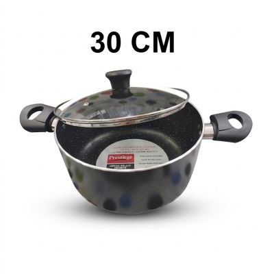 Picture of Prestiege INDUCTION Casserole/ SOS Pan with Glass Cover 22-36 CM (MULTIPLE COLOR) (Grey30)
