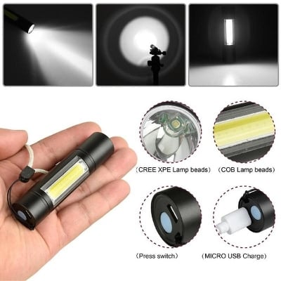 Picture of Telescopic Zoom Flash Ligh Xpe+COB