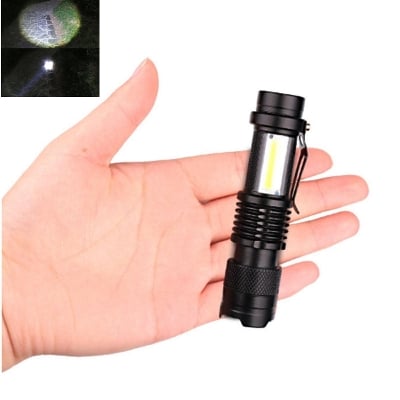 Picture of Telescopic zoom small flashlight - Black