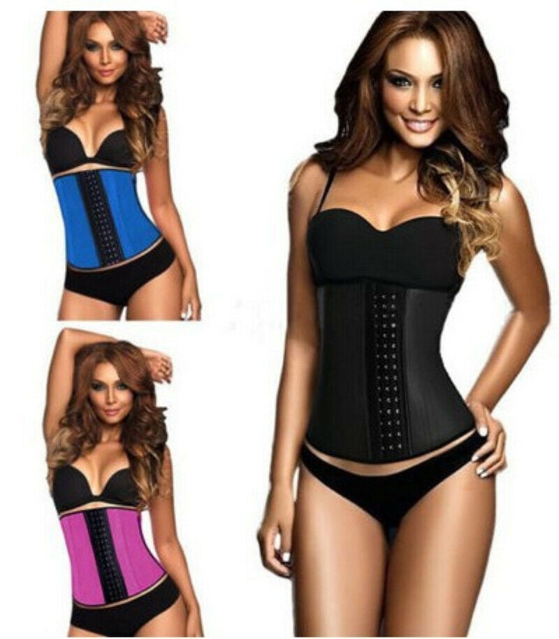 Picture of Women Body Shaper Latex Rubber Waist Trainer Cincher Underbust Corset Shapewear - Int: One size