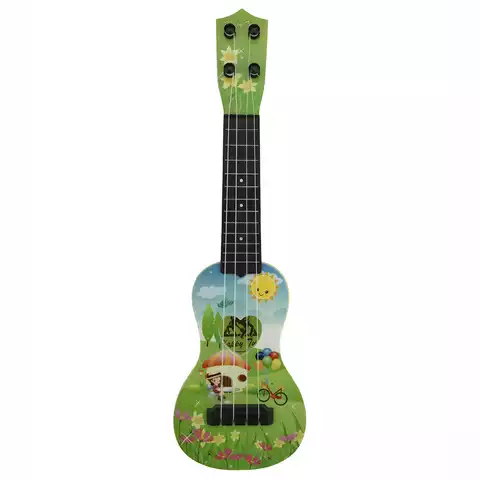 Picture of Plastic Toy Guitar For Kids Musical Instrument Pink and Blue mixed - 1 PCS