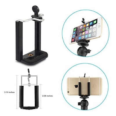 Picture of Tripod Mount Holder Adapter For mobile - Black