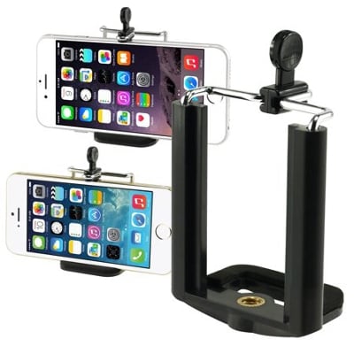 Picture of Universal Smartphone Holder Tripod Mount Cell Phone Adapter Iphone Camera - Black