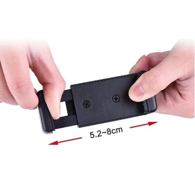 Picture of Travel Tripod With Phone Tripod Mount Adapter For  Smartphone - Black