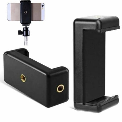 Picture of Universal Smartphone Holder Tripod Mount Cell Phone Adapter Iphone Camera - Black