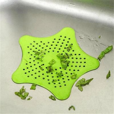 Picture of Star Shape Silicone Drain Strainer For Kitchen - 1 Pcs