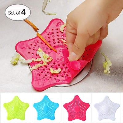 Picture of Colanders Strainers Filter Bathroom Strainer -Random Colour-3Pcs