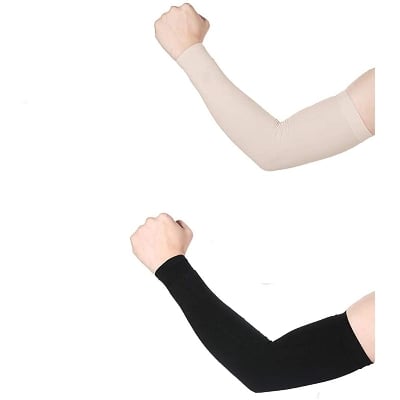 Picture of 1 Pair (Skin Colour) UV Protection Cooling Arm Sleeves Sun Sleeves Arm Cover for Women & Girls - Skin