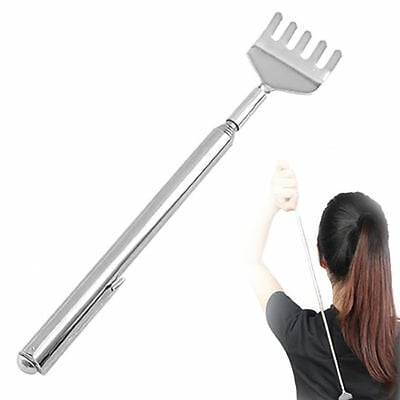Picture of Extendable Metal Stainless Steel Back Scratcher Telescopic-2PCS - Silver