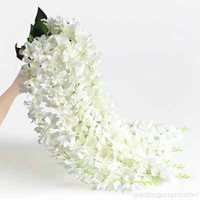Picture of Artificial Floral Hanging Bunch For Decoration - White