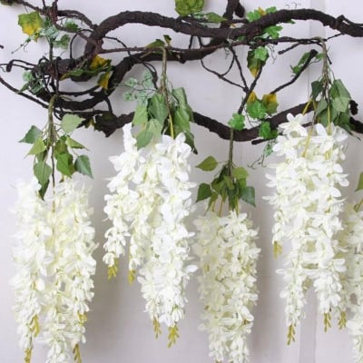 Picture of Artificial Silk Wisteria Vine Ratta Silk Hanging Flower Wedding Decor-1PCS