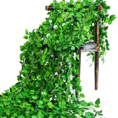 Picture of Artificial Plant Creeper Green Leaves Party Home Decora DIY Hanging - Home Decoration Item - Home Decoration Item - Green
