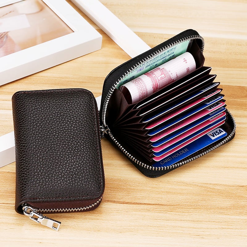 Picture of Zipper All type Card Holder with Wallet - Black