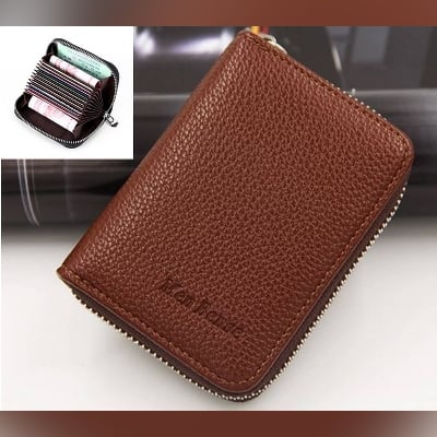 Picture of Arrival Dedit or Credit Card Holder with Money pocket For Woman/Men - Brown