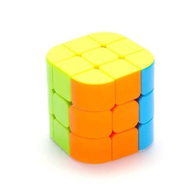 Picture of Qiyi Cylinder 3x3 Speed Cube Shaped Rubik\'s Cube Finger Puzzle Toys