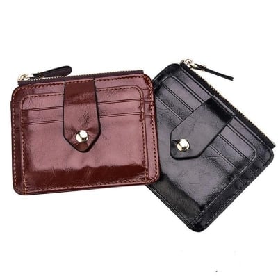 Picture of 8 Card holder Slots with Zipper pocket wallet for Men