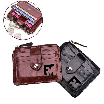 Picture of Slim Zipper pocket wallet with 8 Card holder Slots