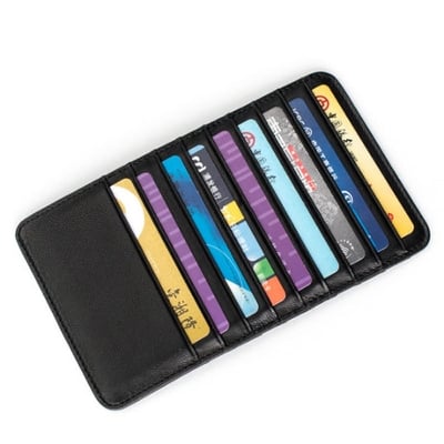 Picture of Durable Side Card Holder with Money Bag - Black