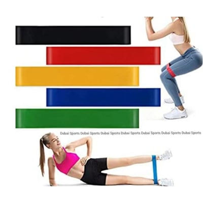 Picture of 5 Pcs Yoga fitness pull ring training resistance band strength training (random colors)