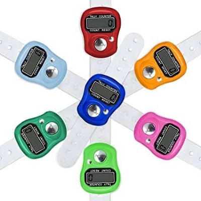 Picture of 1 pcs  Digital Ring Finger Hand Tally Counter - Multi-color