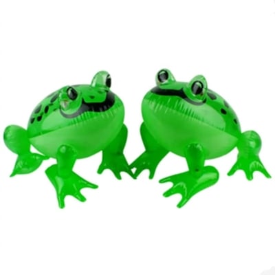 Picture of 2Pcs Toy Animal Inflatable Eyes Cartoon Frog for Kids Party Decoration Children Toys