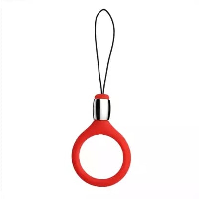 Picture of New Metal Circle Finger Ring Buckle Lanyard Simple Short Case Mobile Phone External Accessories