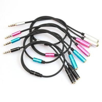 Picture of 3.5MM Headphone & Mic Audio Splitter Jack for All Devices