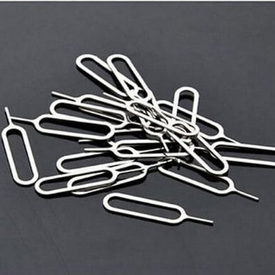 Picture of 2 pcs  Metal Sim Card Tray Removal Eject Pin Key Tool Ejector Needle For Mobile Phones