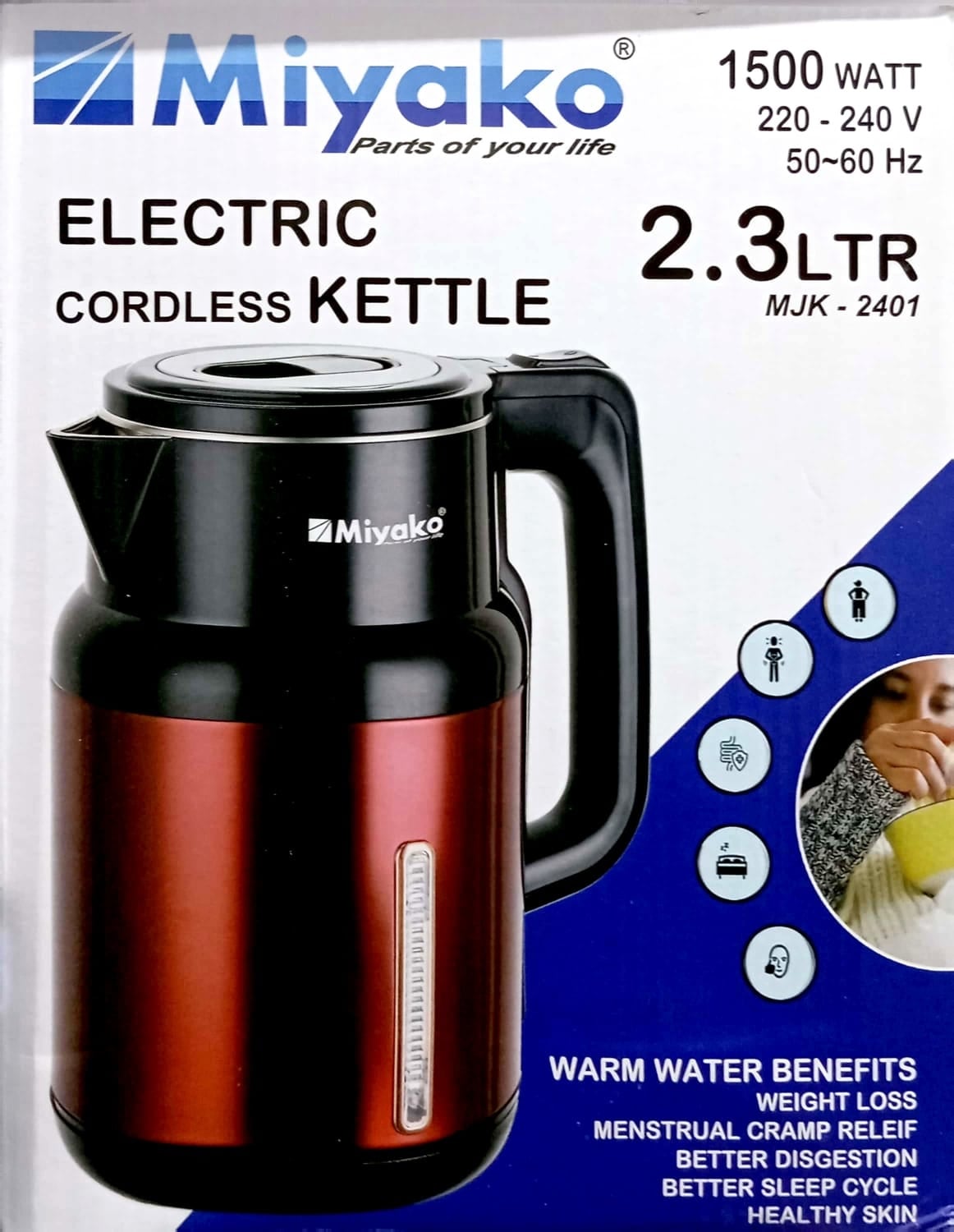Picture of 2.3 Liter Miyako Electric Kettle MJK-2401 Multicolor