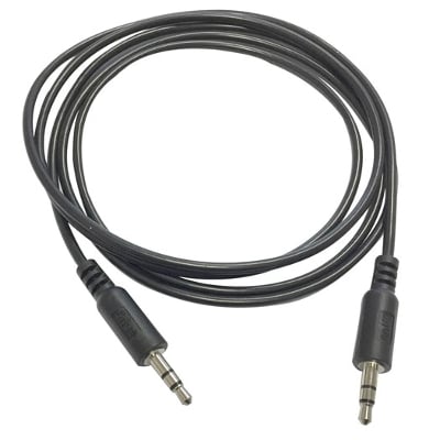 Picture of 3.5 mm Auxiliary Audio Music Cable Car Audio Stereo AUX Cable Wire - Black