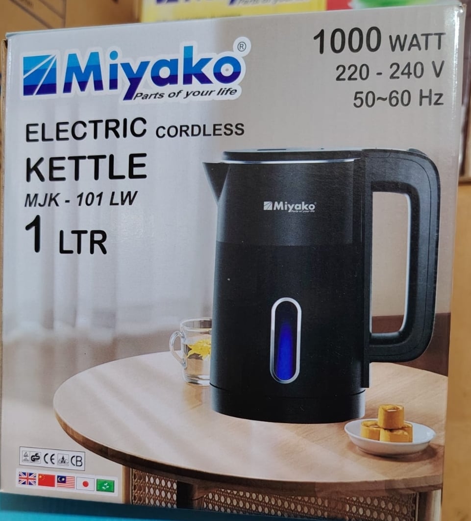 Picture of 1 Liter Miyako electric kettle MJK-101 LW Multicolor