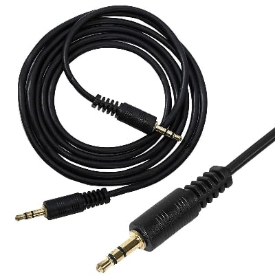 Picture of 3.5mm Jack Male Splitter Audio Stereo Cable Black - Black