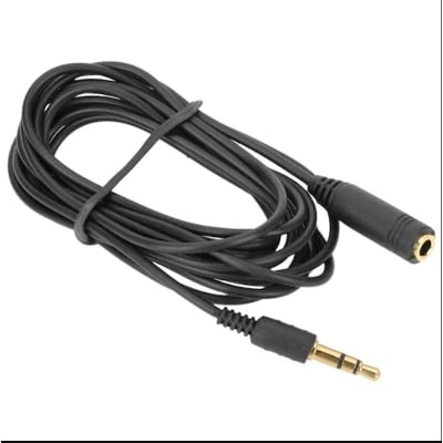 Picture of Aux 3.5mm audio extension cable - Black