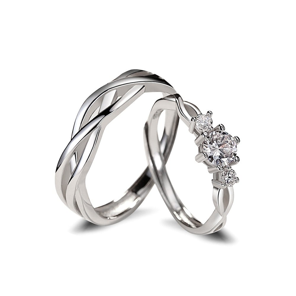 Picture of Couple Fashion Jewelry Finger Ring(Null) - Silver