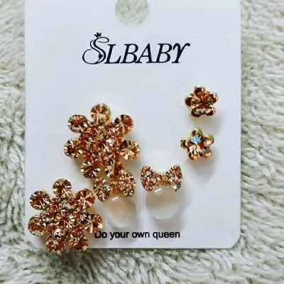 Picture of Golden Stone Ear Ring for Women(Null) - Gold
