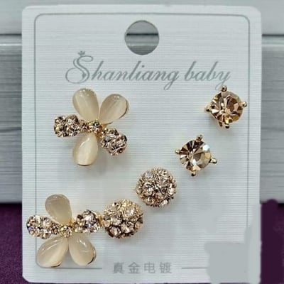 Picture of Golden Stone Ear Ring for Women(Null) - Gold