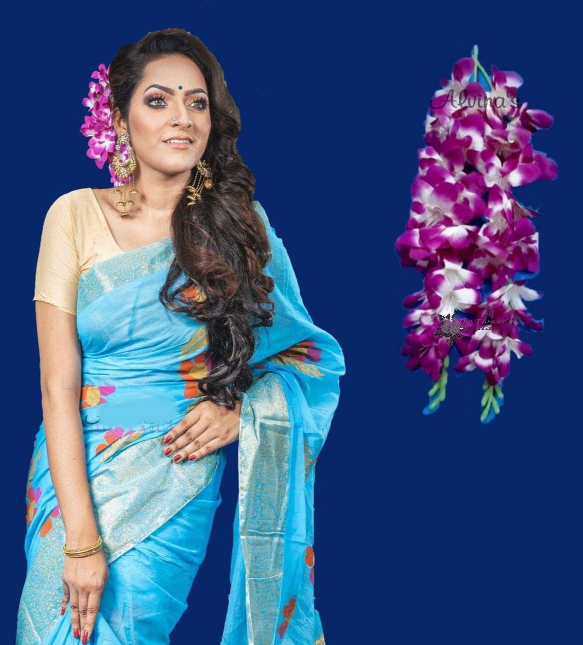 Picture of Artificial Hair Flower For Woman -2 Stick For Woman