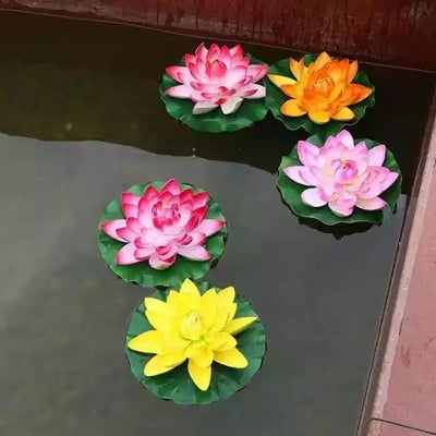 Picture of Artificial Water Lily Plant 5  Pcs