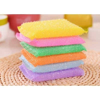 Picture of 4pcs Soft Sponge Scrubbing Pads / ডিশ ওয়াশ ফোম স্ক্রাবার / ফোমের মাজনি