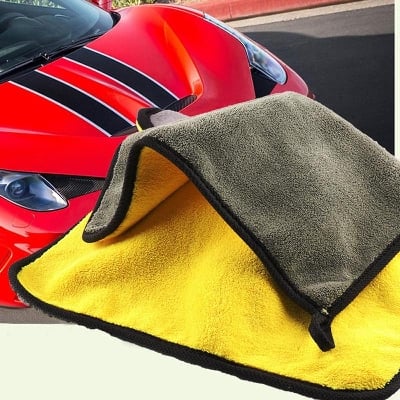 Picture of Super Absorbent Car Wash Towels Microfiber - Car Towel (Long shape) - Yellow